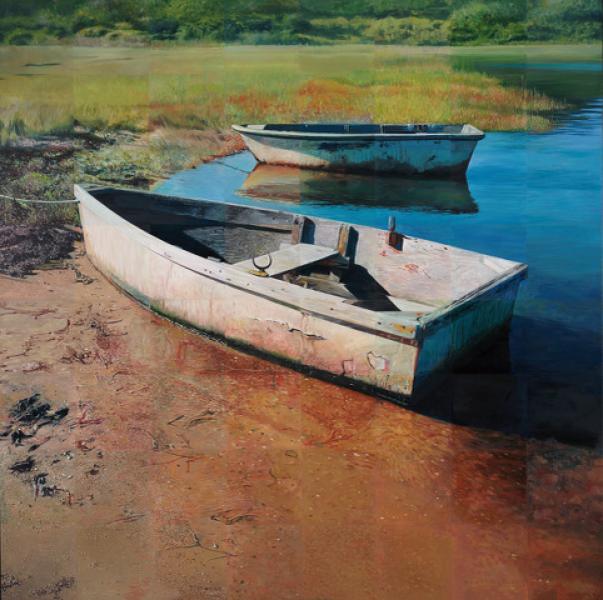 Dynamic Duo, oil on linen, 48 x 48 inches, $25,000 