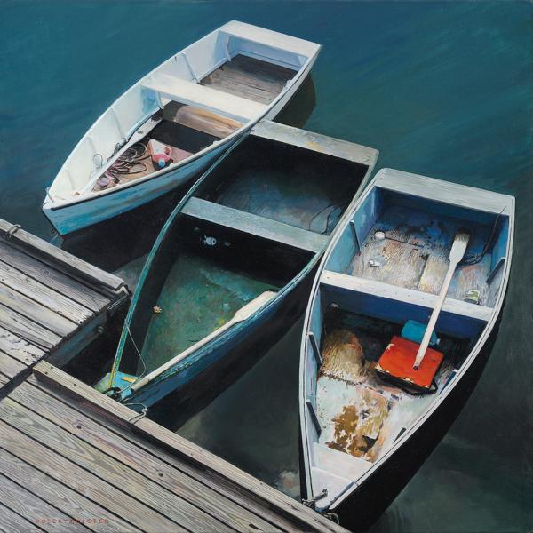 Trio, oil on canvas, 30 x 30 inches, $11,900 