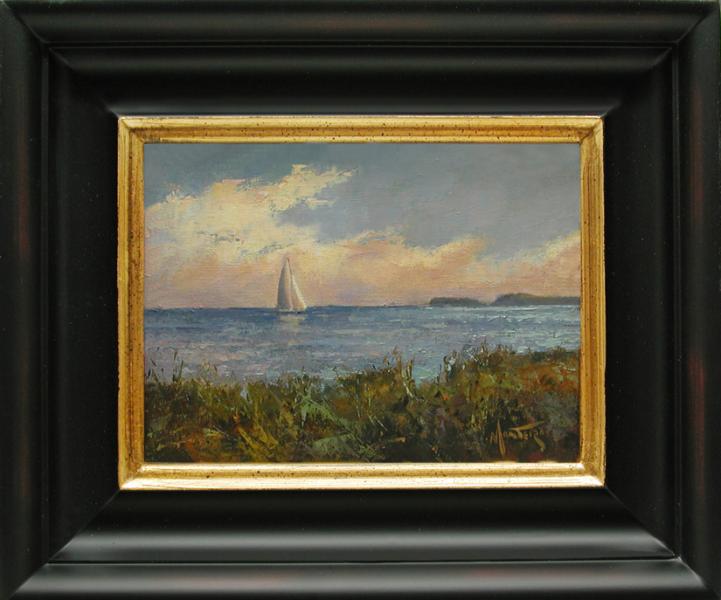 Autumn Sail, oil on stretched Belgian linen, 8 x 6 inches   SOLD 