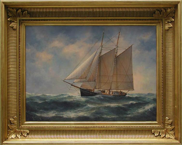 Stormy Seas, oil on stretched Belgian linen, 12 x 16 inches, $3,200 