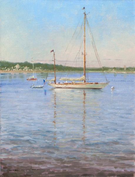 Magic Carpet at Moor, Proverbs 3:13, oil on linen, 9 x 12 inches   SOLD 