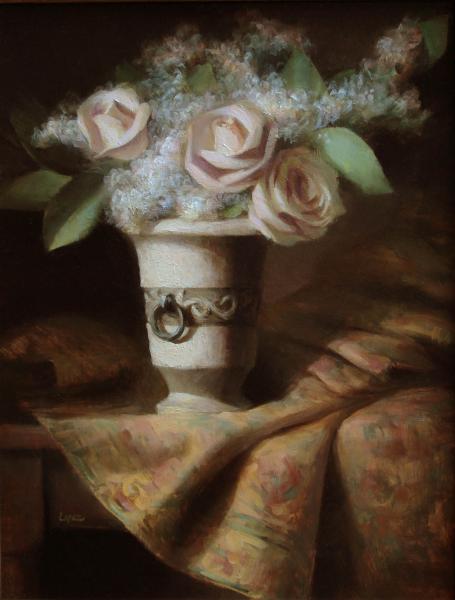 Delicately Crowned, oil on linen, 18 x 14 inches , $2,800 