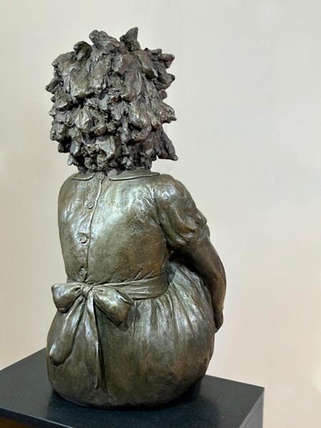 Gabby, Lifesize (Back View), Cold Cast Bronze, 37.5h x 12.5w x 17d inches, $19,500 