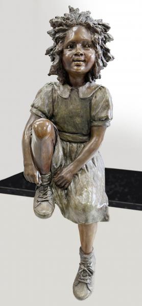 Gabby, Lifesize, Cold Cast Bronze, 37.5h x 12.5w x 17d inches, $19,500 