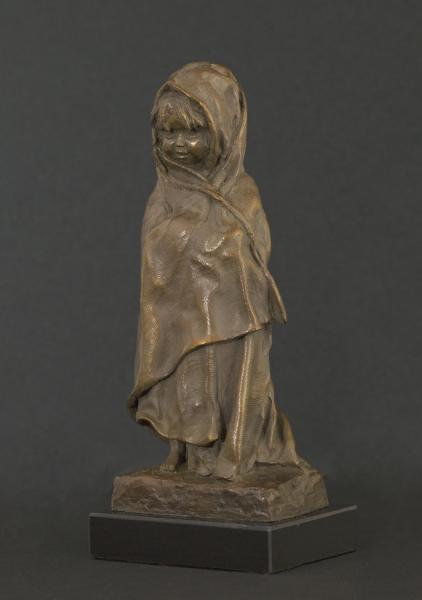 Beach Wrap, Bronze, 9"h X 3 3/4"w X 2 3/4"d , $1,450 