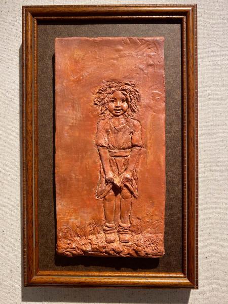 Nettie, mixed media relief, 10 x 6 inches, $600 