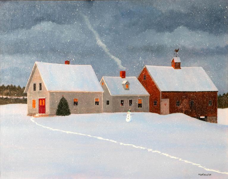 Flurries Mount Up, oil on panel, 11 x 14 inches   SOLD 