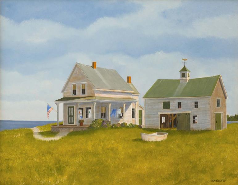 Red, Right Return, oil on panel, 14 x 18 inches   SOLD 