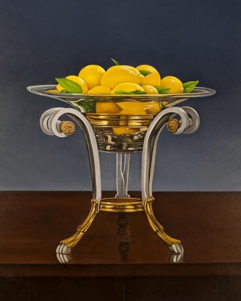 Lemon Delight, oil on panel, 10 x 8 inches, $2,400 