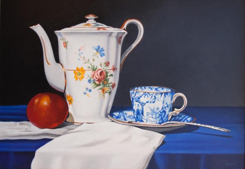 Teatime, oil on canvas, 10 x 14 inches   SOLD 