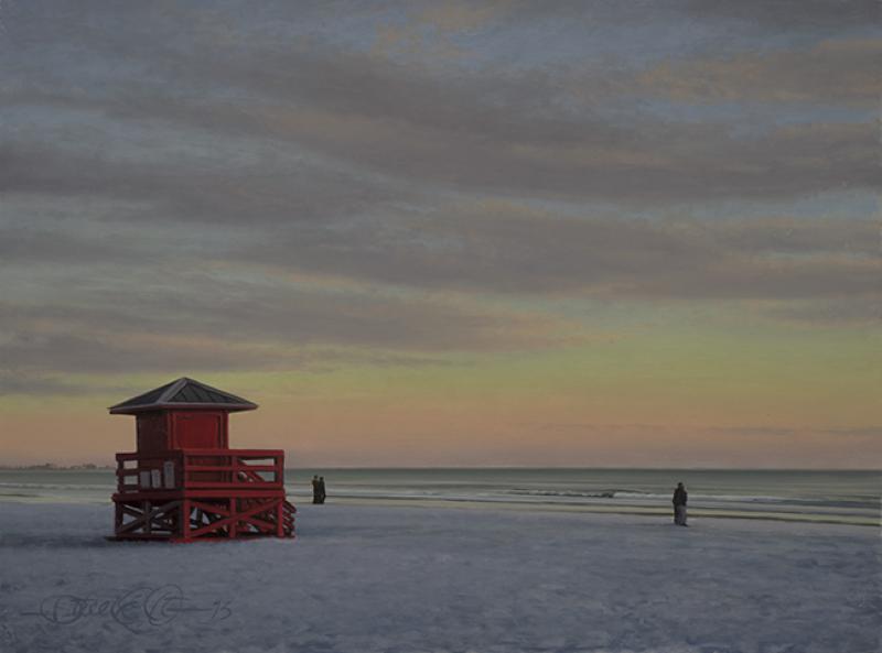 Sungazing (study) - 9 x 12 - oil on panel 72 dpi