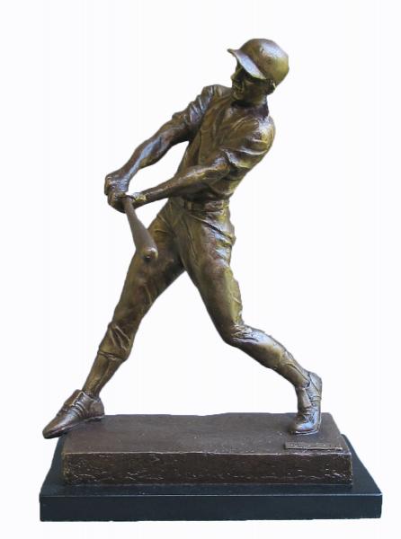 Day at the Park, faux bronze resin , 12 x 8 x 6 inches, $500 