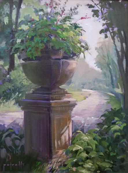 Old Shade Garden, oil on panel, 12 x 9 inches   SOLD 