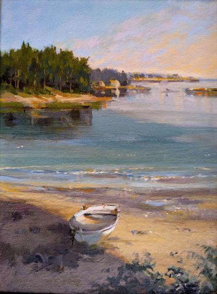 Wash-a-shore Memories, oil on linen panel, 12 x 9 inches, $1,200 