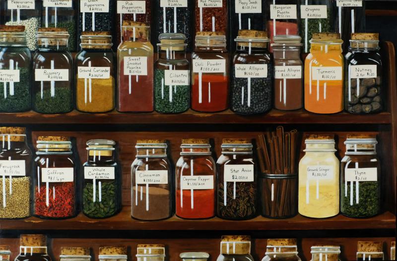 Spice of Life, oil on panel, 24 x 36 inches, $8,100 