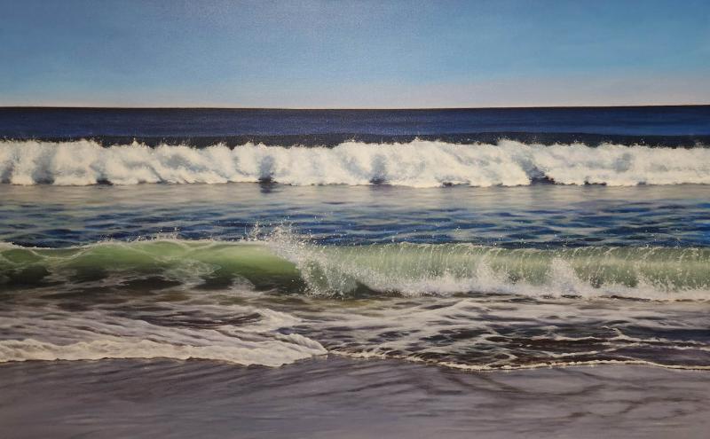 Homecoming, oil on linen, 30 x 48 inches, $6,800 