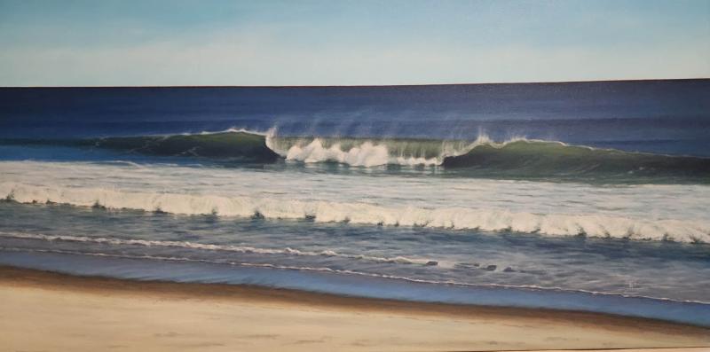 Long & Lean, oil on linen, 24 x 48 inches, $5,800 