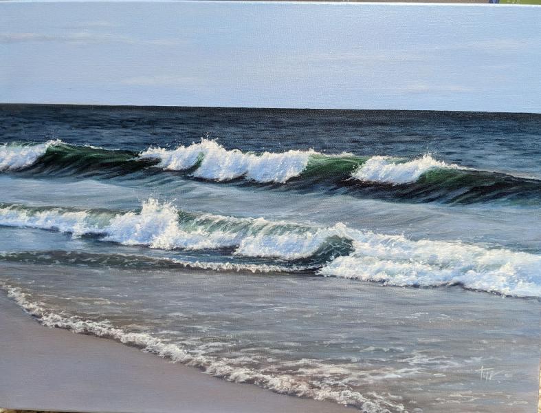 Lavender Blues, oil on linen, 12 x 16 inches   SOLD 