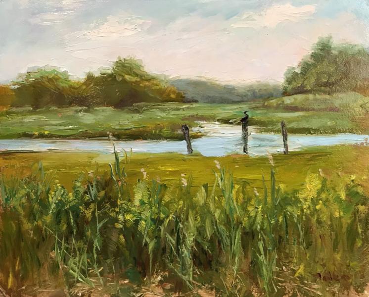 Lone Loon, oil on board, 8 x 10 inches   SOLD 