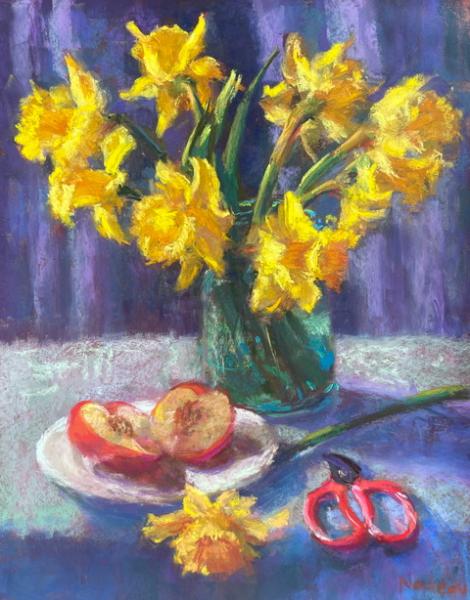 Peachy, pastel, 18 x 14 inches , $2,000 