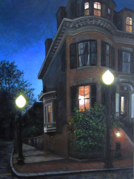 Edge of the Night, oil on panel , 9 x 12 inches   SOLD 