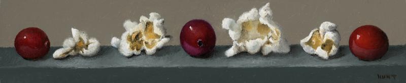 Strings to Come III, oil on panel, 1.5 x 8 inches   SOLD 