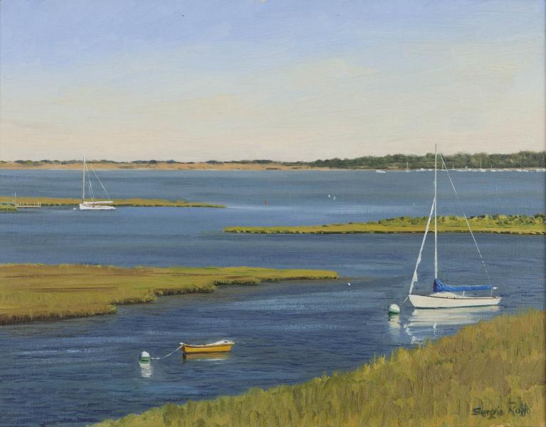 Hither Creek, Madaket, oil on canvas, 11 x 14 inches   SOLD 