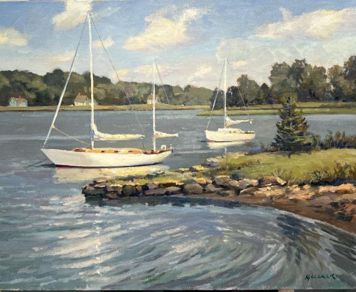 Shoreline Anchor, oil on panel, 11 x 14 inches, $2,000 