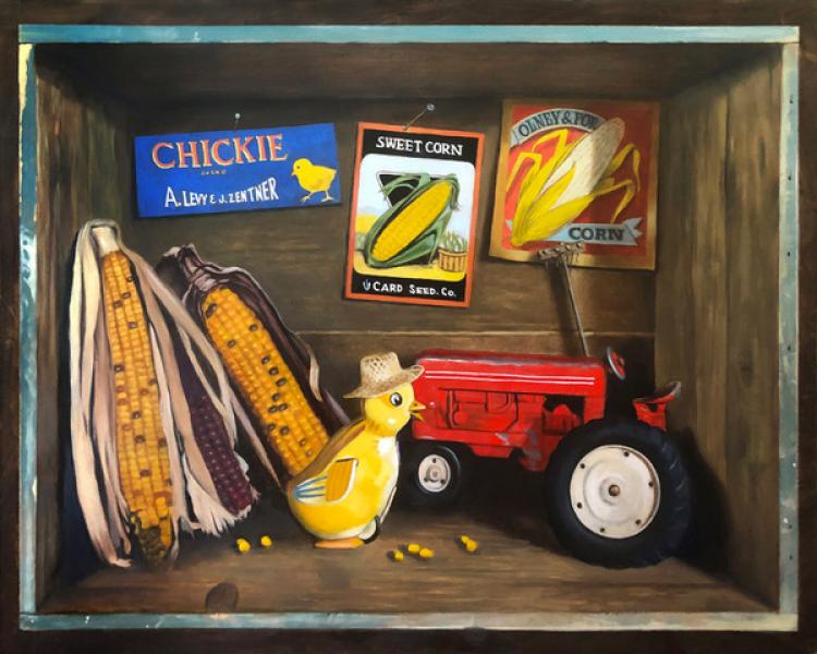 I'm All Ears, oil on panel, 16 x 20 inches, $3,200 