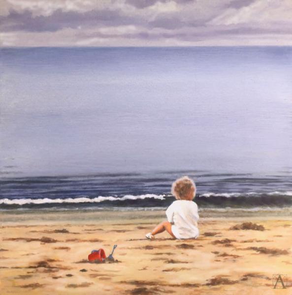 The Deep, oil on panel, 12 x 12 inches   SOLD 