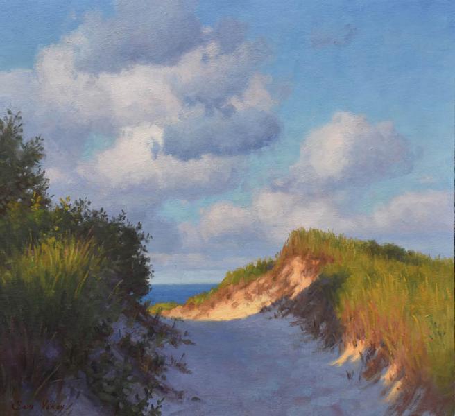 First Glimpse of the Sea, oil on linen, 24 x 26 inches, $7,400 