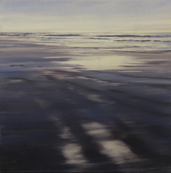 Brightness, oil on white gold leafed panel, 16 x 16 inches   SOLD 