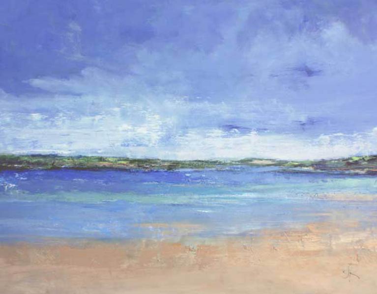 Coastline, oil on canvas , 52 x 66 inches, $12,525 
