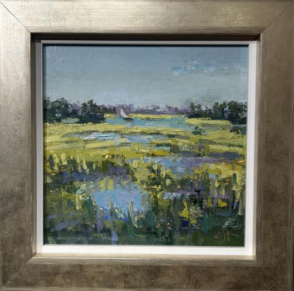 Sail Day, oil on canvas , 8 x 8 inches, $925 