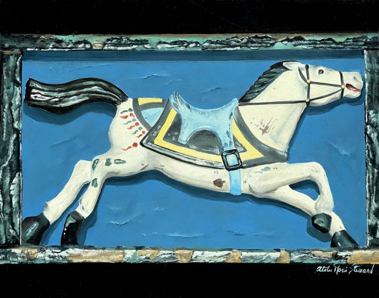 Whitey , oil on panel, 8 x 10 inches, $650 