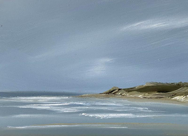 Breaks, Skaket Beach, Orleans, oil on copper, 5 x 7 inches   SOLD 