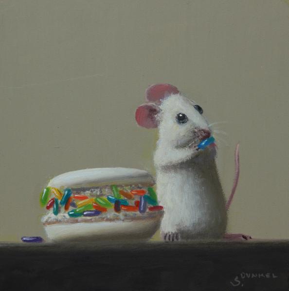 Best Macaron, oil on panel, 5 x 5 inches   SOLD 