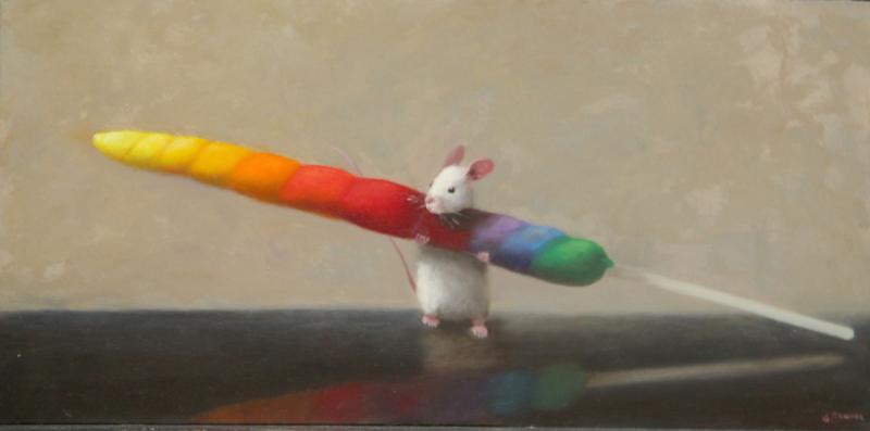 Nectar, oil on panel, 6 x 12 inches   SOLD 