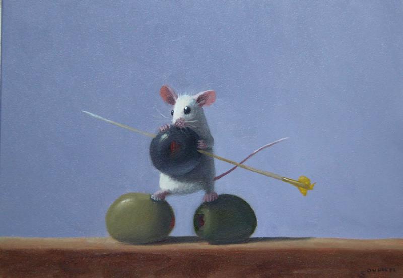 Olive Conquest, oil on panel, 5 x 7 inches   SOLD 