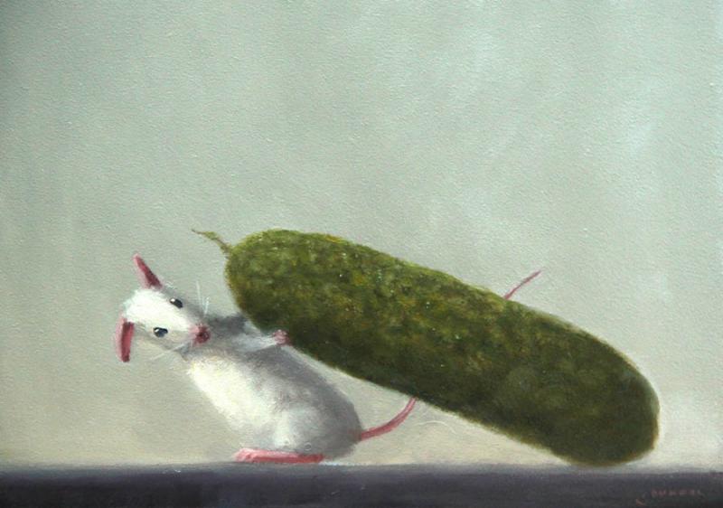 Problem Pickle, oil on panel, 5 x 7 inches   SOLD 