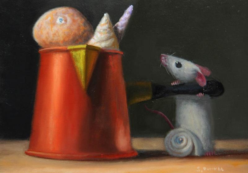 Shell Game, oil on panel, 5 x 7 inches   SOLD 